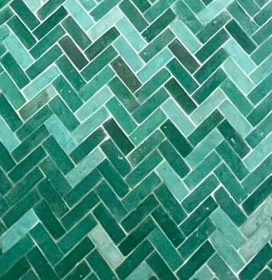 Bejmat Rectangular Tiles, Emerald Green
