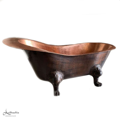 Vintage copper soaking tub