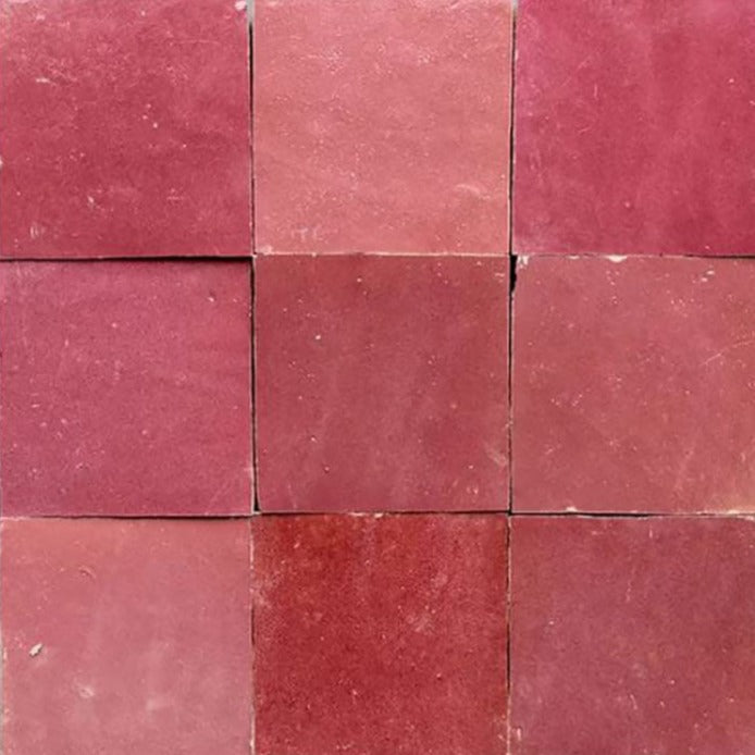 Pink-square-Bejmat-Tiles-Handmade-in-Morocco-Terracotta-Backsplash-Floor-wall-Kitchen-Bathtoom-Marrakech-tile-Fez-Clay-kitchen-Ryad-tiles-Authentic-Moroccan1