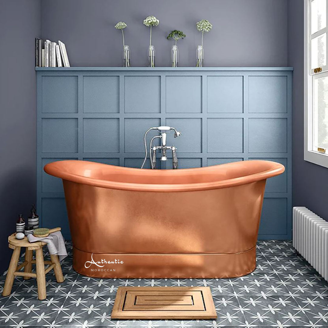 Copper soaking tub