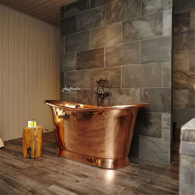 Copper soaking tub