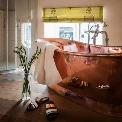 Copper soaking tub