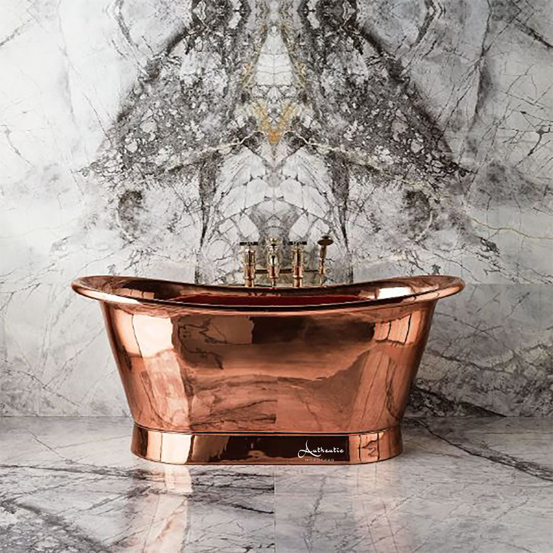 Copper soaking tub