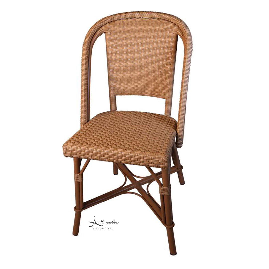 French-bistro-chair-beige-brown-rattan-chair-restaurant-bar-furniture