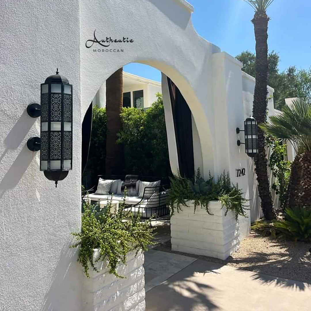 Front-Courtyard-Elongated-Outdoor-Wall-Light-Moroccan-garden-Wall-Lamps-Brass-Authentic-Moroccan3