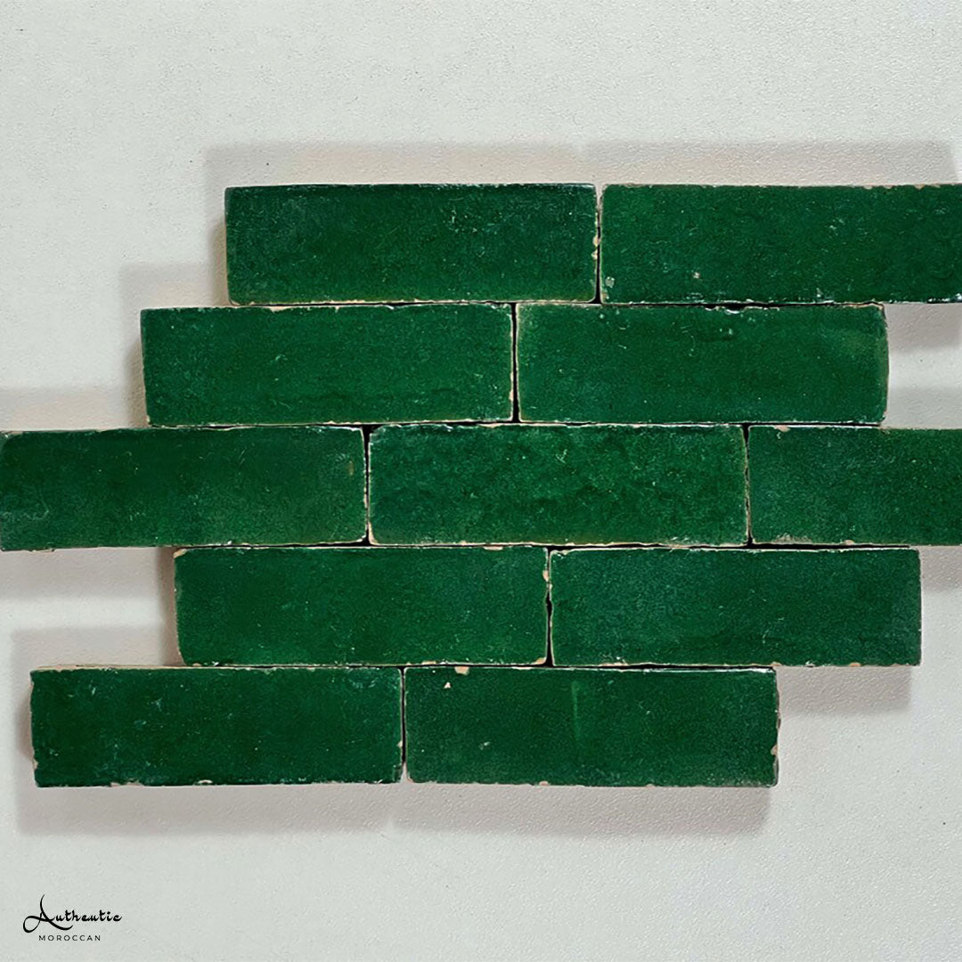 Bejmat Rectangular Tiles, Garden Green