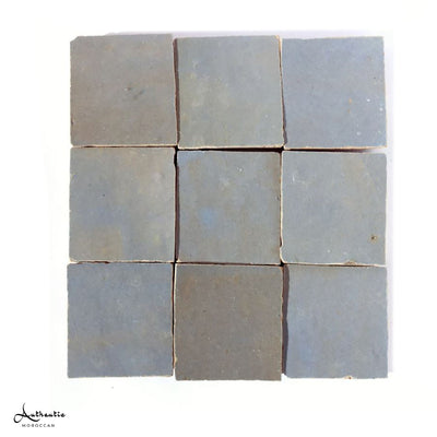 Square Zellige Tiles, Grey