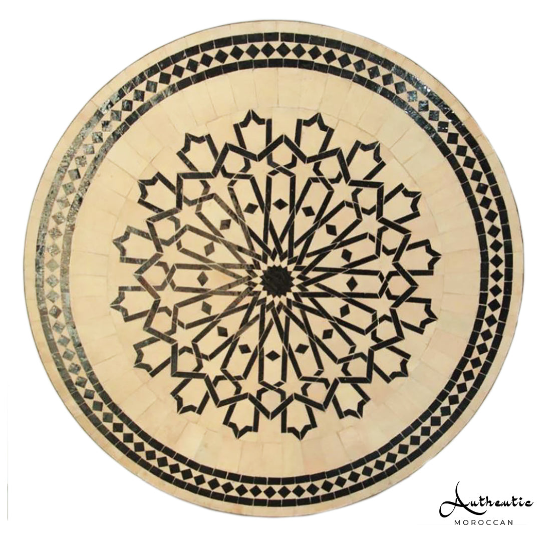 Moroccan-Mosaic-Table-Garden-Outddor-round-table-tiles-handmaded-brown-natural-design-Authentic-Moroccan