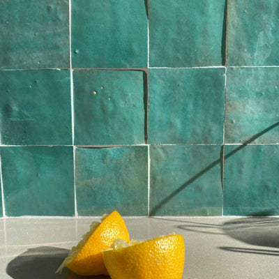 Blue-Jade-Teal-Turquoise-square-Bejmat-Tiles-Handmade-in-Morocco-Terracotta-Backsplash-Floor-wall-Kitchen-Bathtoom-Marrakech-tile-Fez-Clay-kitchen-Ryad-tiles-Authentic-Moroccan