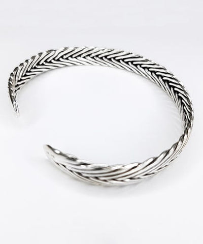 Moroccan Sterling Silver Bangle for him, BC00228