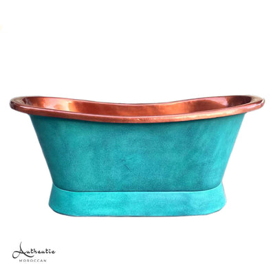 Green Patina soaking tub