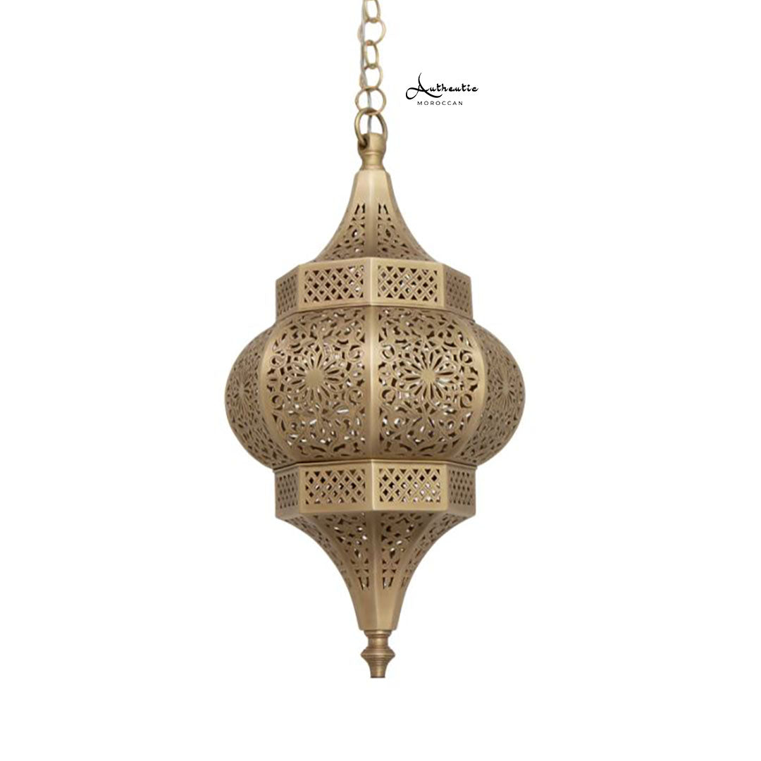 Moroccan Ceiling Lights Handcrafted Brass Moroccan Design Moorish lampshade Turkish ceiling light filigree design - Authentic Moroccan