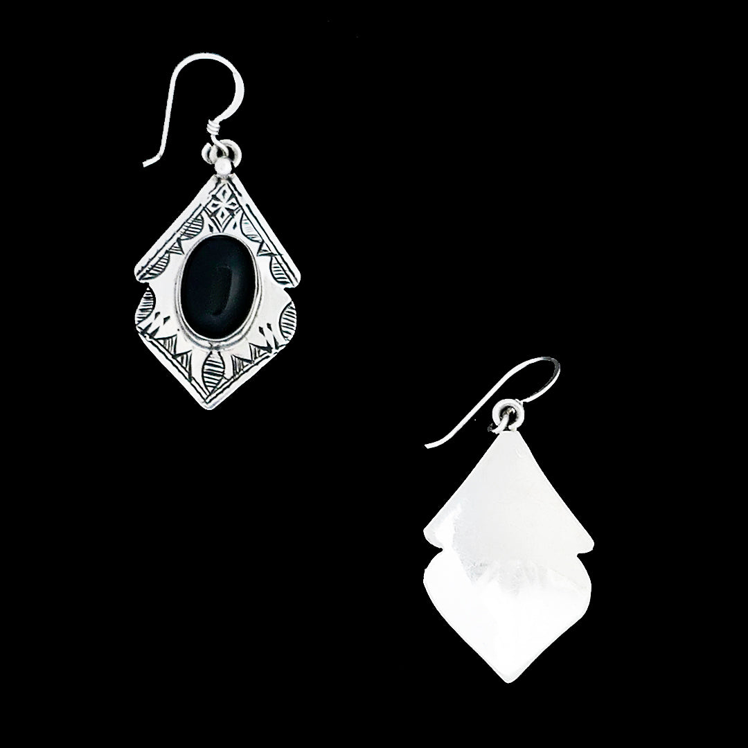 Moroccan Sterling silver earrings, EG002224