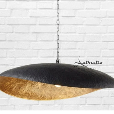 Brass Lotus leaf ceiling lamp-Lighting Fixture design - Authentic Moroccan