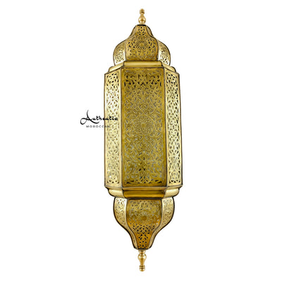 Moroccan Wall Sconce - Authentic Moroccan - Wall Lights-Moorish Brass Design wall Lamp