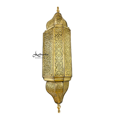 Moroccan Wall Sconce - Authentic Moroccan - Wall Lights-Moorish Brass Design wall Lamp