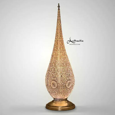 Moroccan Floor and Table standing Lamp brass handmade design 100 cm heigh- Authentic Moroccan
