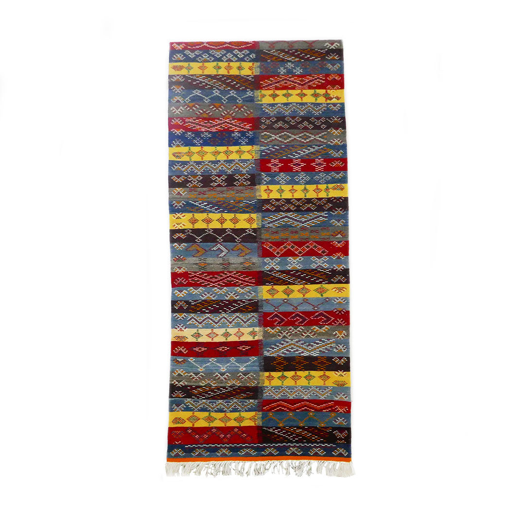 FLATWEAVE Tazenakht Kilim Runner - 200X74 - TKR050