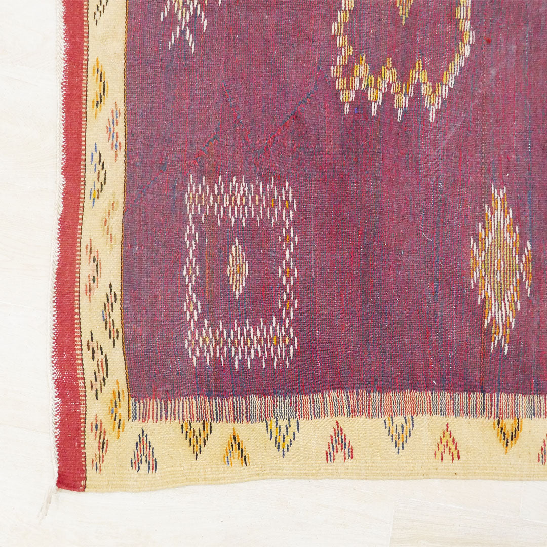 Moroccan FLATWEAVE Tazenakht Kilim Rug