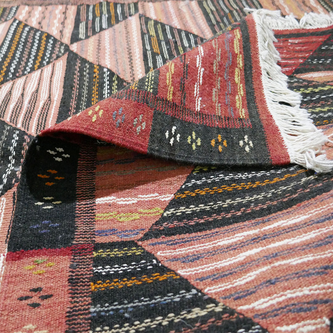 Flatweave Tazenakht Kilim Rug - 110X55 - TKR0040