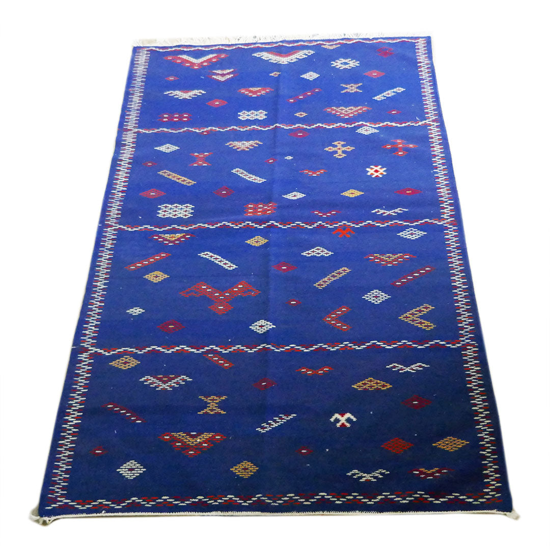 Moroccan FLATWEAVE Tazenakht Kilim Rug