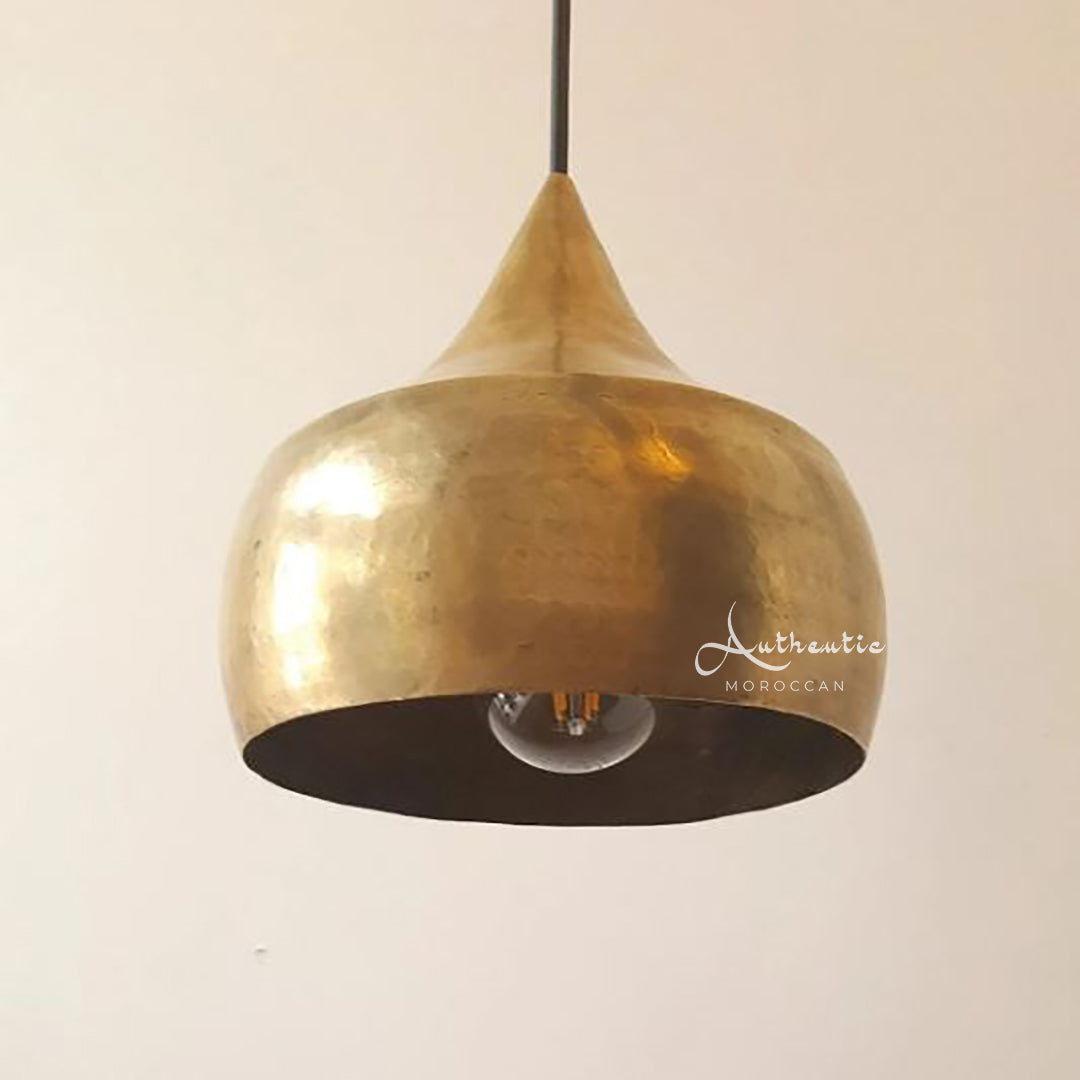 arabesque Indian style dome ceiling lamp Antique Brass-Authentic Moroccan