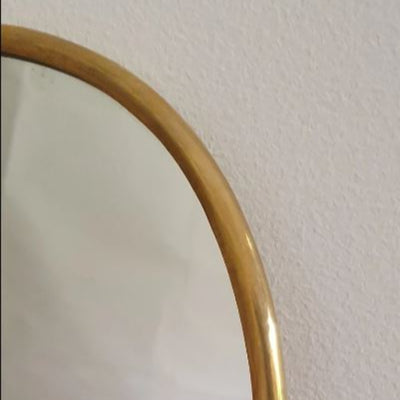 Moroccan arch brass Mirror Handcrafted by Our high skilled by Moroccan Artisans, Circled in Brass 