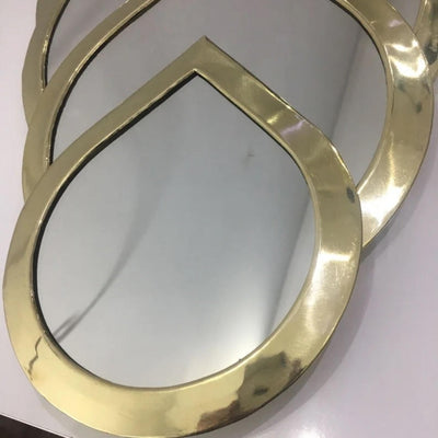 Water Drop Mirrors, Wall mirror brass drop - Water Drop Decorative Mirrors